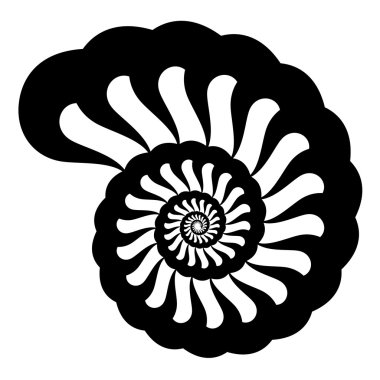 shell silhouette clipart