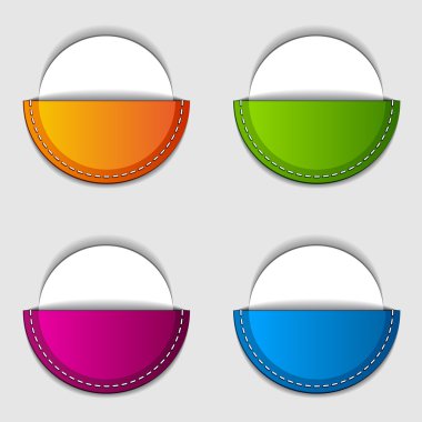 yuvarlak cep etiketleri