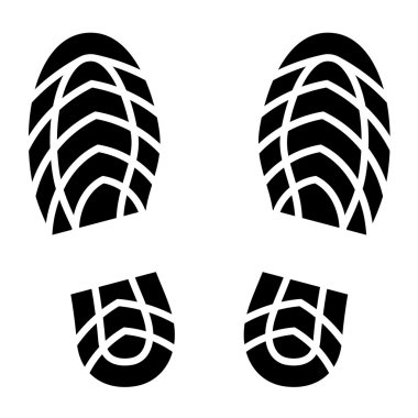 clean shoe imprints clipart