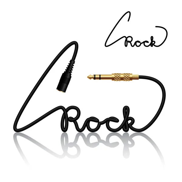 Jack konektory rock kaligrafie — Stockový vektor