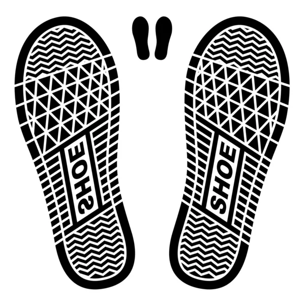 Καθαρό παπούτσι αποτυπώματα — Διανυσματικό Αρχείο