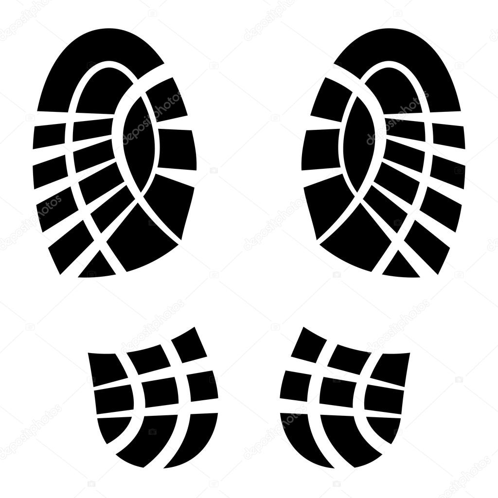 Empreintes de chaussures propres Stock Vector by ©happyroman 19629903