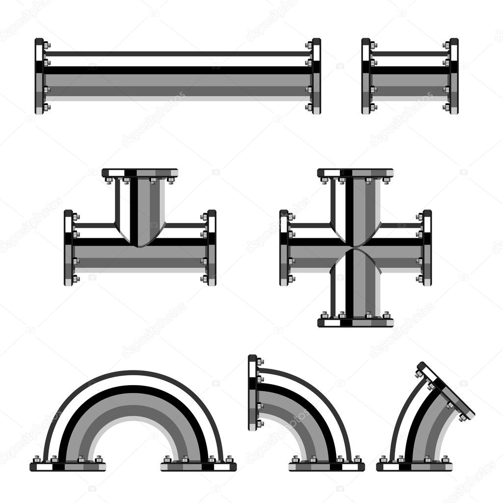 chrome pipes with flange