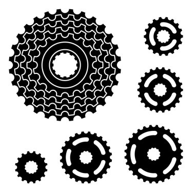 bicycle gear cogwheel sprocket symbols