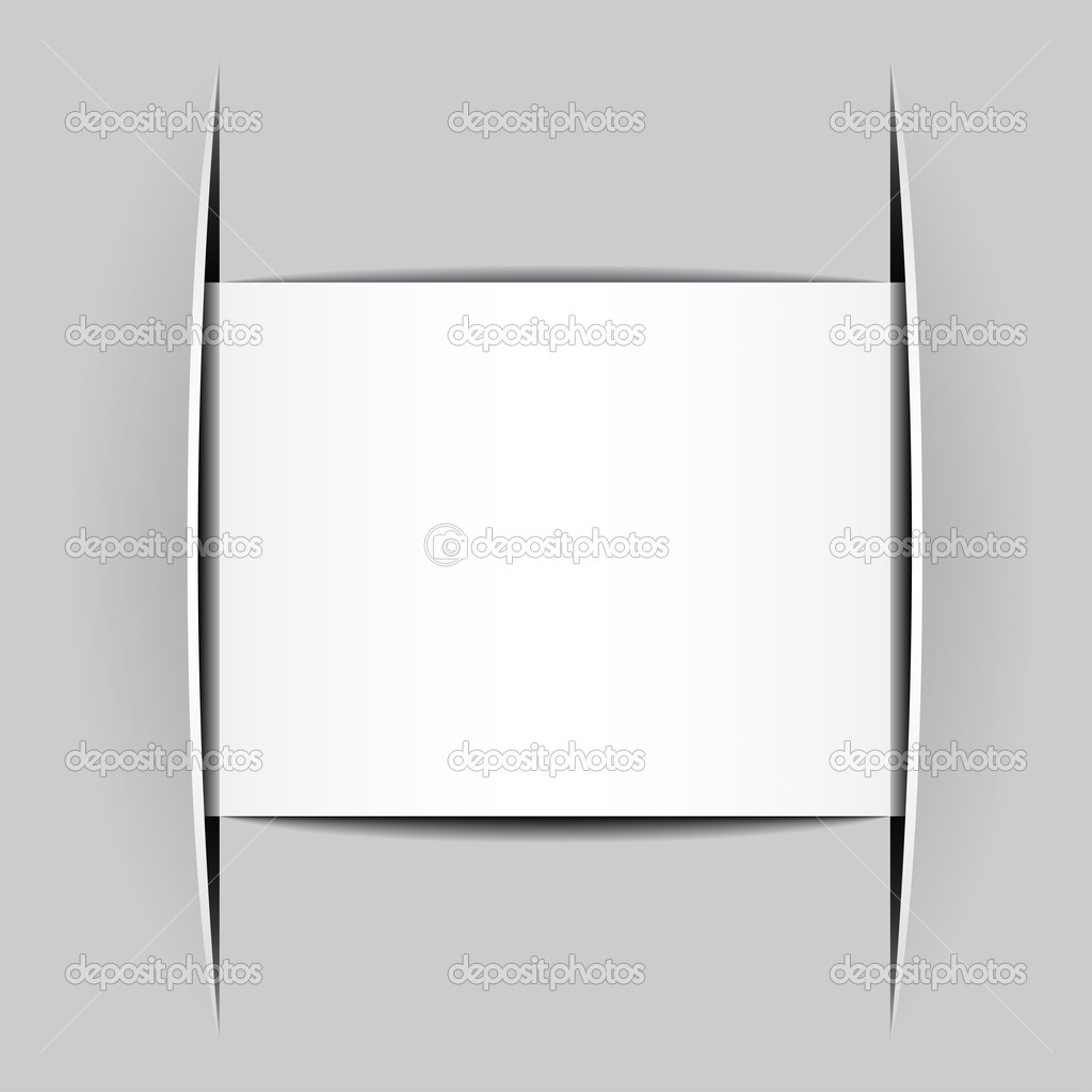 blank white attached paper