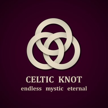 Kağıt celtic knot symbol tasarım şablonu