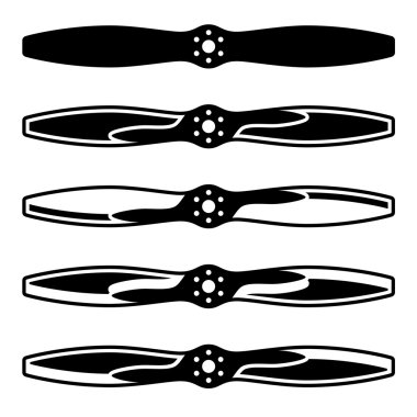 airplane propeller symbols clipart