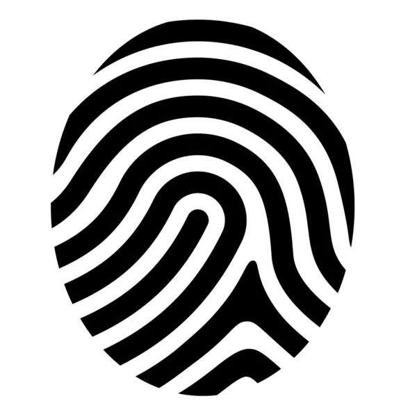 Drawing fingerprint symbol — Stock Vector