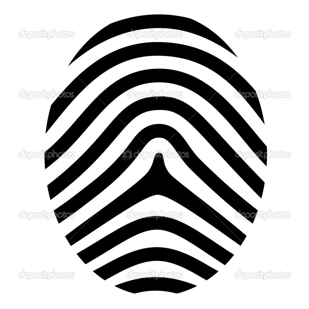 drawing fingerprint symbol