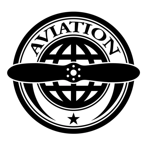 Sello de aviación — Archivo Imágenes Vectoriales