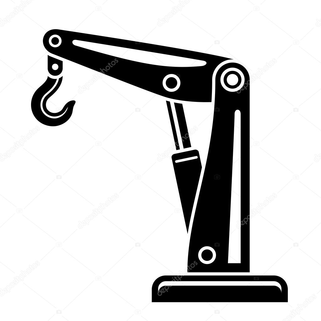 hydraulic hand crane symbol
