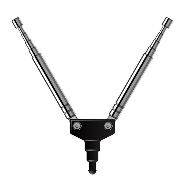 хромированная телескопическая антенна
