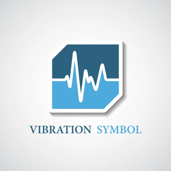 Abstract stylized vibration icon — Stock Vector