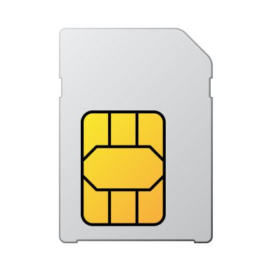 beyaz boş SIM kartı