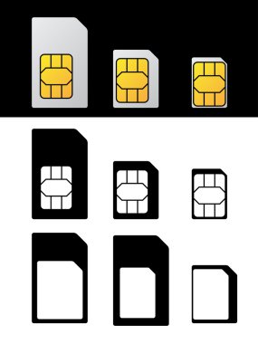 SIM kartı standart Mikro nano uyarlamak