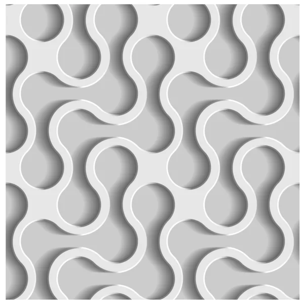 3d paper seamless pattern — Stock Vector