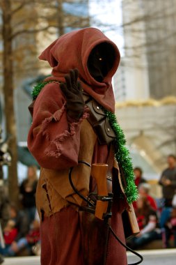 yıldız savaşları jawa karakter yürür Atlanta'da christmas parade