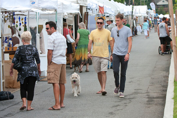 Walk And Shop At Summer Arts Festival