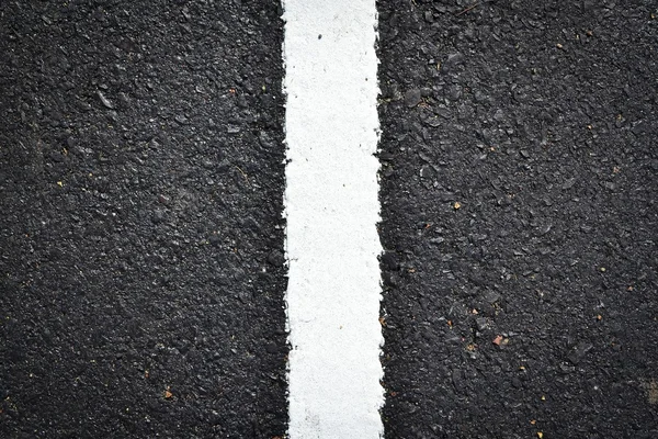 New white line on the road texture — Stock Photo, Image