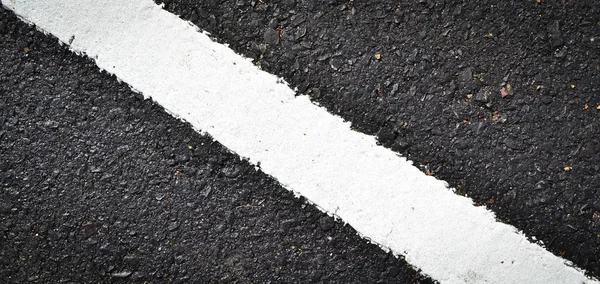 Nueva línea blanca en la textura del camino — Foto de Stock