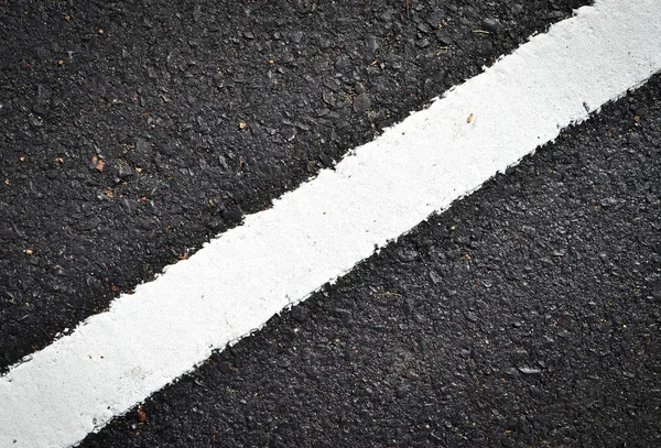 New white line on the road texture — Stock Photo, Image