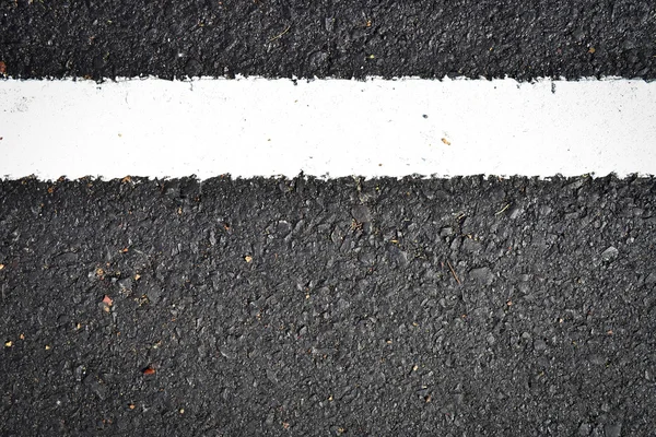 New white line on the road texture — Stock Photo, Image