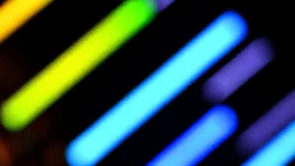 Colorful Bokeh Of LED Lamp (Loop) — Stok Video