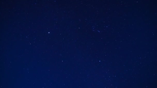 Time Lapse Hermoso movimiento estrellado en el cielo nocturno (normal ) — Vídeos de Stock