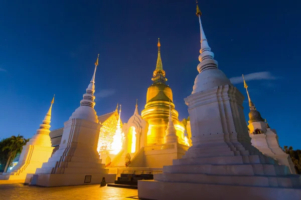 タイのチェンマイのワット suandok 有名な寺院 ロイヤリティフリーのストック画像