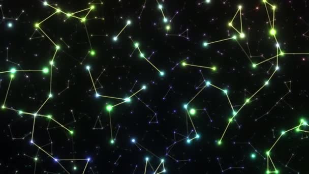 Star Cosmos Science Abstract Graphic Effects Backgrounds — Stock Video