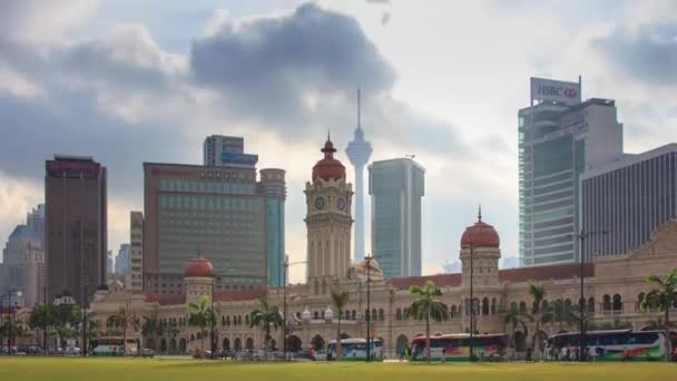 Kuala Lumpur Malasia Julio 2018 Mucha Gente Visita Edificio Sultan — Vídeos de Stock