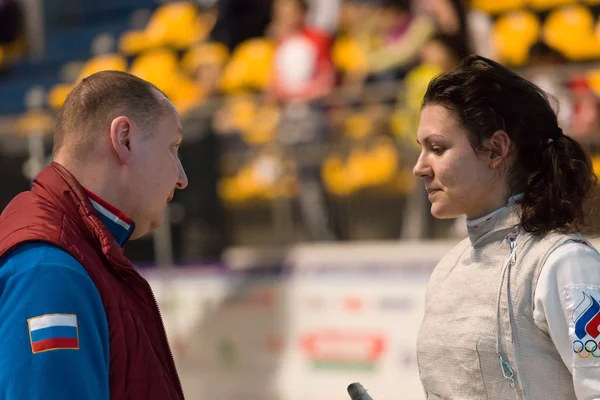 Fäktning VM torino 2013 kvinna folie — Stockfoto