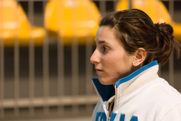 Περίφραξη πρωταθλήματος torino 2013 γυναίκα αλουμινόχαρτο — Φωτογραφία Αρχείου