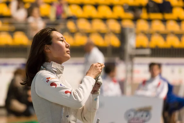 フェンシング カップ トリノ 2013年女性箔選手権 — ストック写真