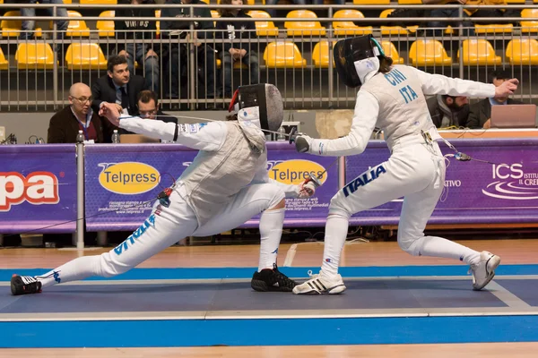 Fencing Cup Torino 2013 woman foil championship — Stock Photo, Image