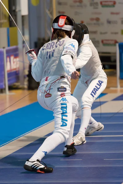 Fencing Cup Torino 2013 woman foil championship — Stock Photo, Image