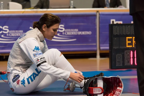 Fencing Cup Torino 2013 woman foil championship — Stock Photo, Image
