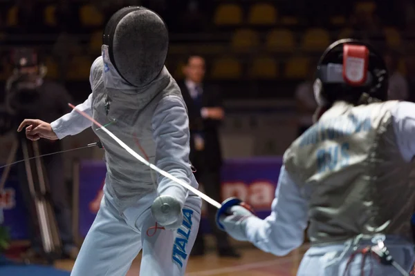 Fencing Cup Torino 2013 woman foil championship — Stock Photo, Image