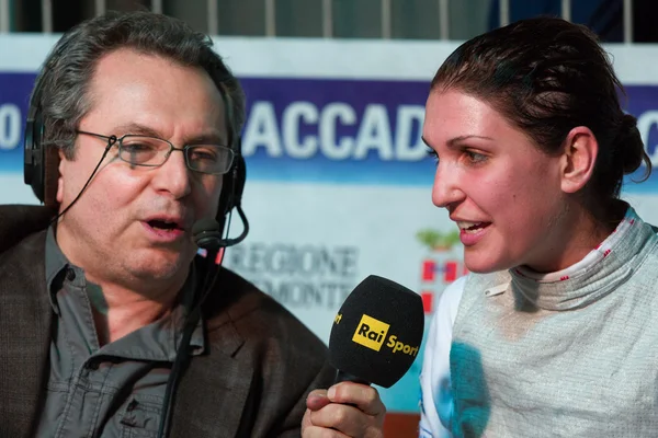 Torneo di scherma Torino 2013 femminile — Foto Stock