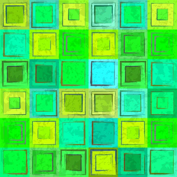 Abstrakte grüne bunte Retro nahtlosen Hintergrund — Stockvektor