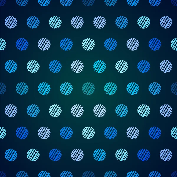 Blauwe achtergrond met grunge polka dots — Stockvector