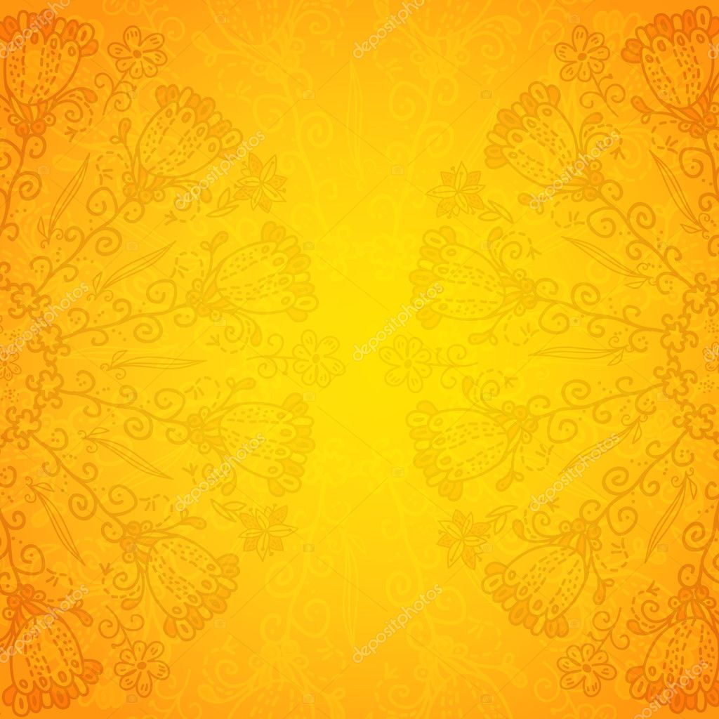 Vintage ethnic vector ornament orange background Stock Vector Image by  ©AlenaPohu #22502823