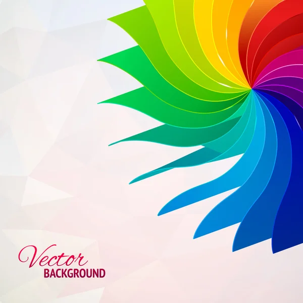 Fondo colorido con páginas de libros arco iris — Vector de stock