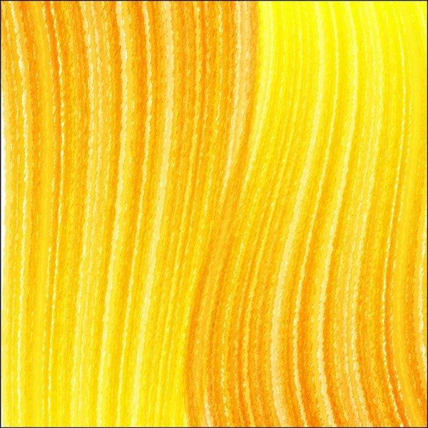 Orangefarbener Hintergrund mit gekritzelten Wellenstreifen — Stockvektor