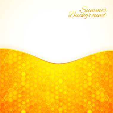Abstract summer background with honey clipart