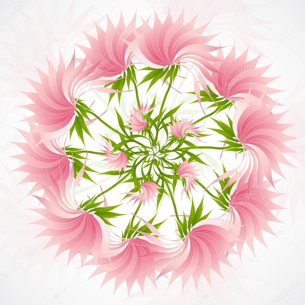 Fiori di loto di mandala colorato sfondo withabstract per il tuo web design — Vettoriali di AlenaPohu