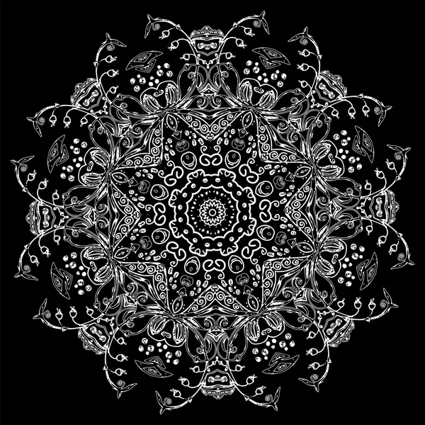 Vintage ethnischen Vektor Ornament Mandala Hintergrund — Stockvektor