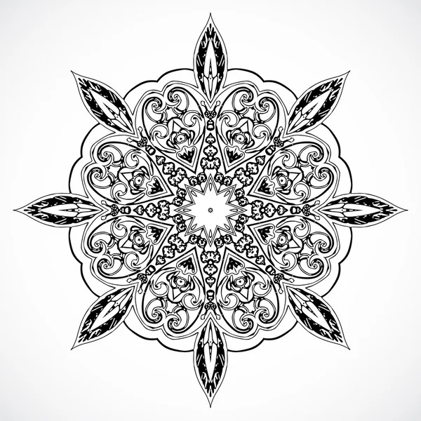 Vintage vector étnico ornamento mandala fondo — Archivo Imágenes Vectoriales