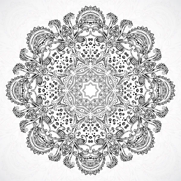 Vintage vector étnico ornamento mandala fondo — Archivo Imágenes Vectoriales