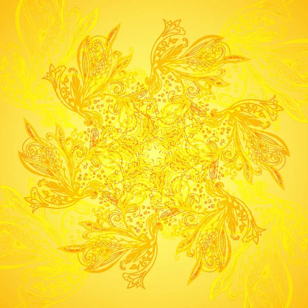 Abstrait ethnique vecteur ornement mandala fond — Image vectorielle